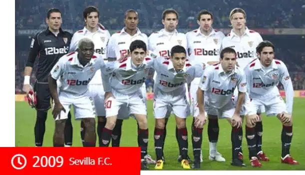 2009 Nhà cái 12bet tài trợ đội bóng Sevilla FC