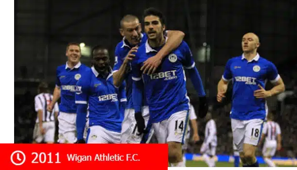 2011 Nhà cái 12Bet tài trợ áo thi đấu cho CLB Wigan Athletic