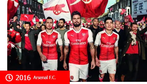 2016 Nhà cái 12bet tài trợ đội bóng Arsenal FC